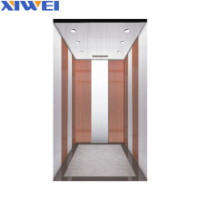 XIWEI hairline stainless steel passenger lifts elevator 630 800 1000 1350 1600kg